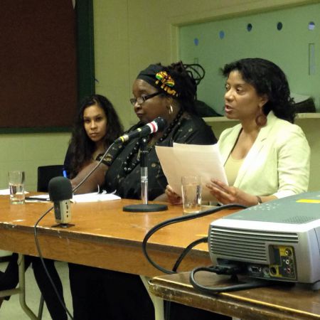 Panelists El Jones, Lynn Jones, and Ingrid Waldron. "It's really happening right here, too."  Photo: Alex Khasnabish