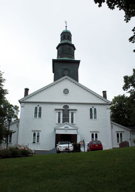 St. Paul's Anglican Church has new cracks in the ceiling. (Photo by Hilary Beaumont)