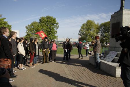 Does Cornwallis, the founder of Halifax who offered bounties for any Mi’kmaq scalp, warrant a statue and a park named after him? Photo Kashmala Fida