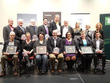 EVERYBODY: Outside the house, it's all fun and games. All nominees of the Better Politics Awards, including MLA nominees and public interest champion nominees. Photo Rebecca Zimmer