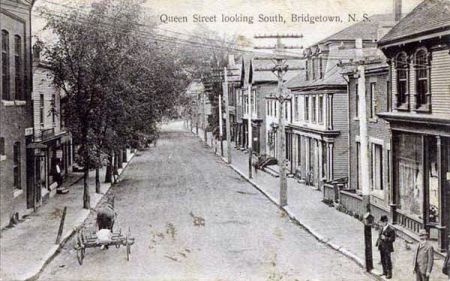 Bridgetown in the Annapolis Valley c. 1910. Lots of businesses in those days..