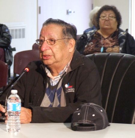 Grand Chief Ben Sylliboy of Waycobah. photo by Joyce MacDonald