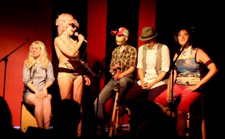 Group photo, from right to left: Margot Durling, Ria Mae, Megan McDowell, Krista Davis and Amelia Curran (Kirstie McCallum photo).