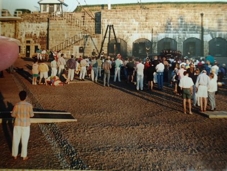 An AIDS vigil at the Citadel in Halifax. A new website shows how people living with HIV/AIDS in Nova Scotia engaged in a long and vigorous battle against prejudice. Photo Anita Martinez 