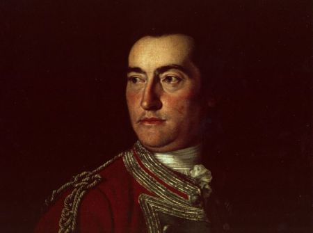 Portrait of Edward Cornwallis by Sir George Chalmers, Minorca, 1755.