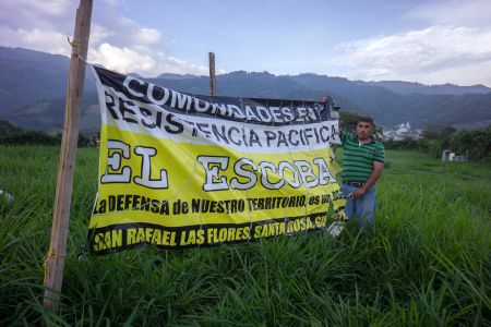 Resistence to industrial encroachment in Guatemala. Author Stephen Law sees similarities to the Maritime situation. (Photo: NISGUA - Network in Solidarity with the People of Guatemala)