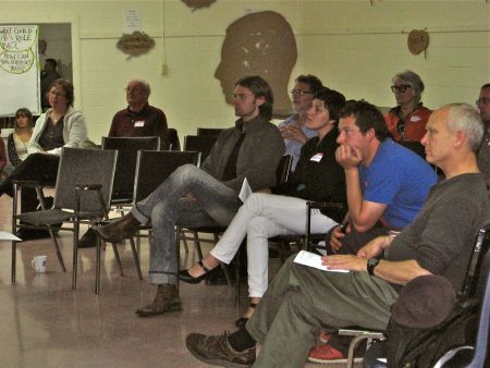 Attendees included current Bloomfield Centre tenants, councillors Jennifer Watts and Jerry Blumenthal, and mayoral candidate Fred Connors (Natascia Lypny photo).