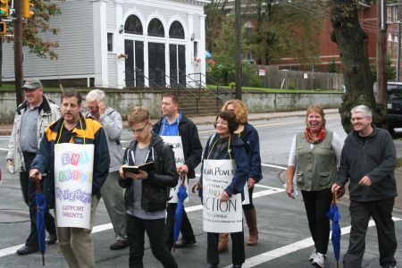 A tradition in Halifax.  Each year people living in poverty and their allies rally to mark the United Nations International Day to Eradicate Poverty.  All photos by Robert Devet