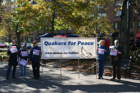 The Halifax rally was just one of many.  Demonstrations also occurred in Vancouver, Toronto, Ottawa and El Salvador.  Photo Robert DeVet