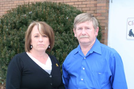 Brenda Hardiman, mother of Nichele Benn, and Victor Murphy, father of Amanda Murphy.  Both Amanda and Nichele face charges for allegedly assaulting staff in the institutions where they are housed. Photo Robert DeVet 