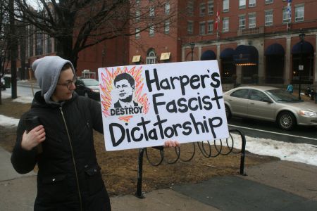 "We should be alarmed and angry at our very core every day," Krista Simon tells the Halifax Media Co-op.  Photo Robert Devet