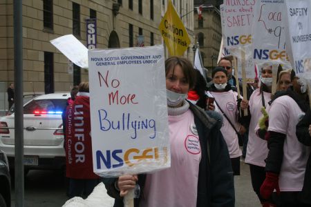 First home care workers, and health care workers. Now teachers and civil servants see their right to collective bargaining removed through legislation. Photo Robert Devet 