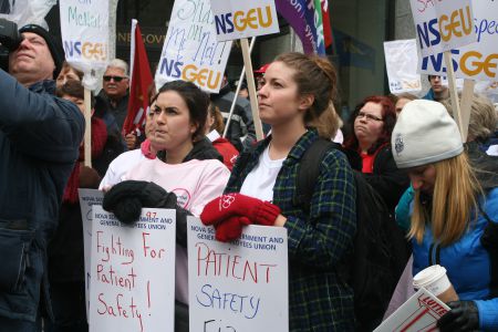 Rally at the Legislature, April 3, 2014.  Photo Robert Devet