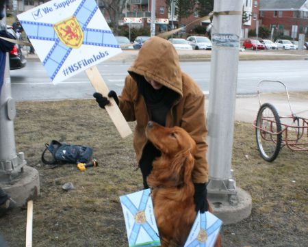 A really really good dog also participated in the rally. What a good dog! Photo Robert Devet