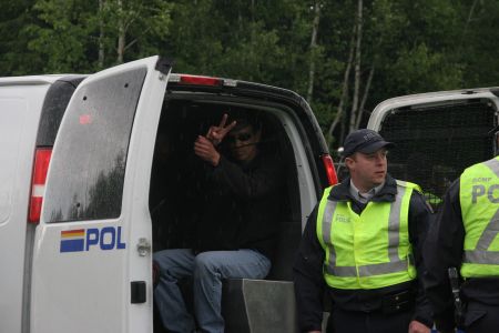 War chiefs' brother, arrested. [Photo: M. Howe]