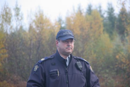 Sergeant Bernard, tactical boss of the October 17th raid. [Photo: Miles Howe]