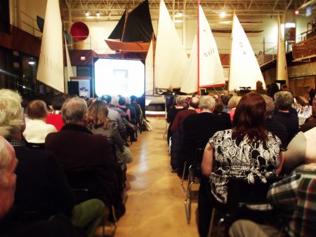 About 150 people packed the Maritime Museum in support of the local Nova Scotia publishing industry [Photo: Katie Ingram]