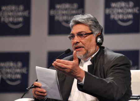 Paraguayan President Fernando Lugo at the World Economic Forum in 2010. Copyright World Economic Forum (www.weforum.org) / Edgar Alberto Domínguez Cataño [CC-BY-SA-2.0 (http://creativecommons.org/licenses/by-sa/2.0)], via Wikimedia Commons