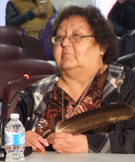 Margaret Poulette of Waycobah. photo by Joyce MacDonald