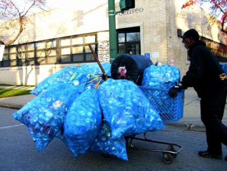 An HRM staff report calls bottle collectors scavengers and can't wait for the activity to stop (Photo: newneonunion).