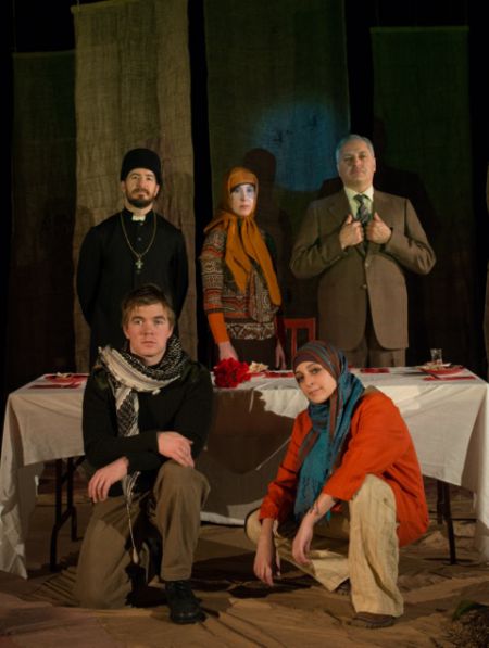 Onelight Theatre presents a stunning performance of civilians caught up in the Iran-Iraq war. Photo by Scott Munn 2014