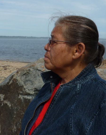 Maurina Beadle at Pictou Landing. photo by Moira Peters