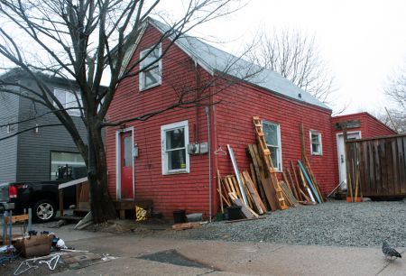 The little red house on Roberts Street. (Photo by Hilary Beaumont)