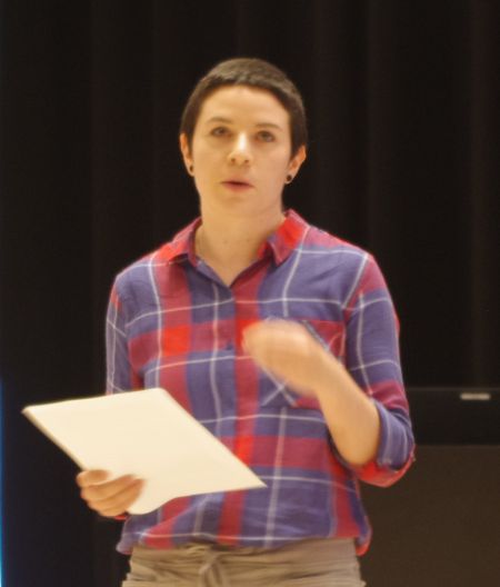 Alex Todd of the Halifax Bi-, Pan- and Multisexual Connection, explored online effort to compile bisexual and ally resources during Thursday's panel presentation at the Central Library.