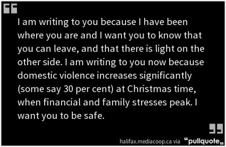 An open letter to all women experiencing domestic violence