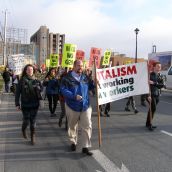 Marching toward Pier 21