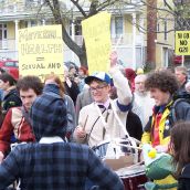 Music was a big part of the protest.