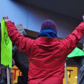 A dance performance was part of the rally.  Photo Alanah Correia