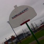 Whitney Pier. The basket ball hoop that is fine and you are alllowed to use it in public courts but for an organized team you would usually have to pay to be in it!