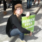 King's student Jess Geddes is sad about proposals to increase tuition 