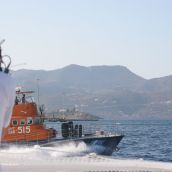 Filmmaker Santiago, as the Greek cutter approaches