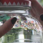 Rally as seen through jar. Photo: Miles Howe