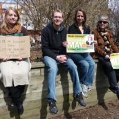 Danielle Dufour, Adam Alinard, Alexandra Nicholson and Elisabeth Lindboe believe the national leaders debate should include the Green Party perspective.