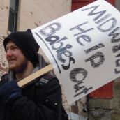 Photos from Midwife Rally. January 20th, 2011. Provincial House, Halifax, Nova Scotia