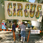 This side of Chebucto Lane served as a gathering place with bowling, games, live music, chess, food, and lemonade. 