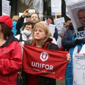 Bill 37 did not just affect the Capital Health nurses. The legislation effectively removed the right to strike from another 40,000 unionized health care and Community Services workers province-wide. The legislation affects hospital staff province-wide, people who work in group homes, ambulance dispatchers, and many more. Photo Robert Devet