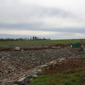 Holding ponds under construction. Photo Robert Devet