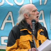 Allan Bezanson of the Marxist-Leninist Party of Canada. Photo Robert Devet