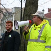 "After 32 years of holding on to that pension it is paying off for me."  Dave Corbin, former president of CUPE Local 227. Photo Robert Devet