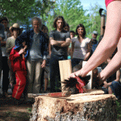  The workshop on how to kill and process a chicken homestead-style.