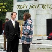 Mayor Peter Kelly Visits Occupy Nova Scotia