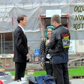 Mayor Peter Kelly Visits Occupy Nova Scotia