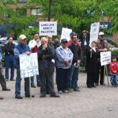 Halifax protest against Netanyahu's visit to Canada.