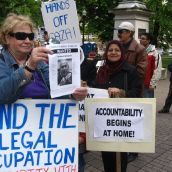 Halifax protest against Netanyahu's visit to Canada.