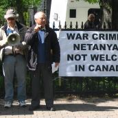 Halifax protest against Netanyahu's visit to Canada.