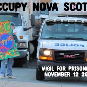 OccupyNS Vigil at Halifax Police Headquarters